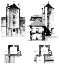 Věže staroměstského opevnění v Bartolomějské ulici