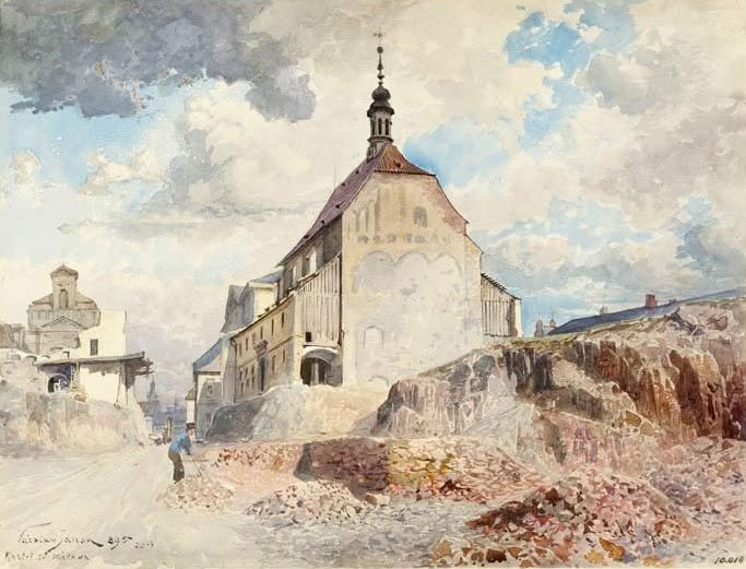 Odlamování Břežské skály