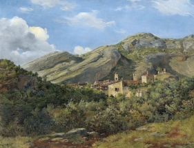 Pohled na horskou vesnici, před 1900