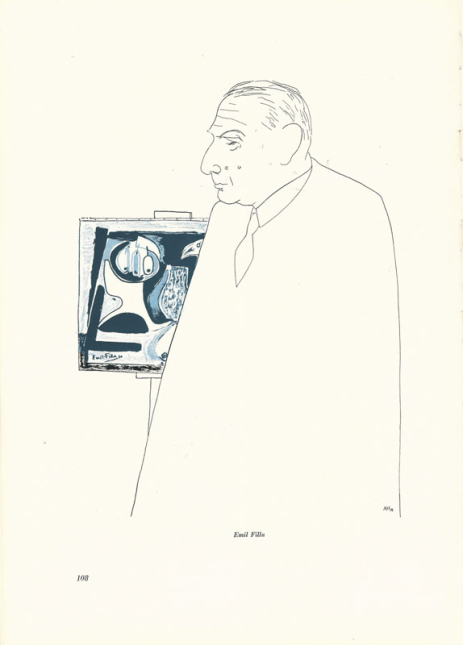 Adolf Hoffmeister, Emil Filla, 1934