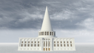 Plečnikovy nerealizované projekty v Lublani vizualizace Nejc Bernik