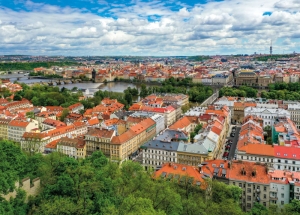 Pohled na Staré Město z Petřína