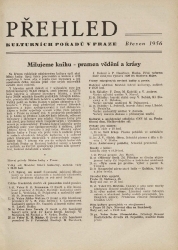 Přehled kulturních pořadů v Praze únor 1956