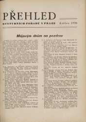 Přehled kulturních pořadů v Praze květen 1956