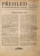 Přehled kulturních pořadů v Praze listopad 1956