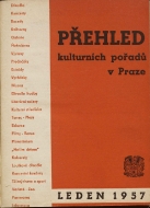 Přehled kulturních pořadů v Praze leden 1957