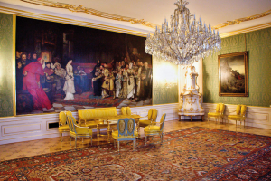 Vyslanci Ladislava Pohrobka žádají Karla VII. o ruku dcery, Václav Brožík