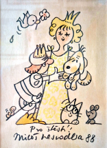 Miloš Nesvadba s věnováním, 1988
