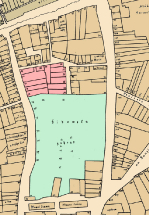 Výřez z mapy staré Prahy