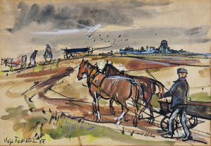 Vojtěch Sedláček, Na poli, 1959