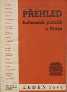 Přehled kulturních pořadů v Praze leden 1959