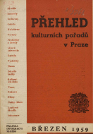 Přehled kulturních pořadů v Praze březen 1959