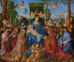 Albrecht Dürer, Růžencová slavnost, 1506, Národní galerie Praha