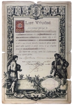 List Výuční Oldřicha Blažíčka, 1904