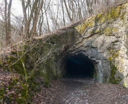 Tunel úzkokolejky v Prokopském údolí. Foto K. Samojská, 2014